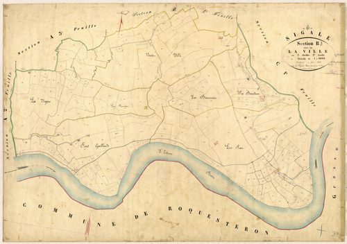 La Ville. - Plan de section, B3