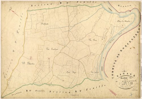 Saint-Sébastien. - Plan de section, C1