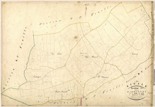 Saint-Sébastien. - Plan de section, C2