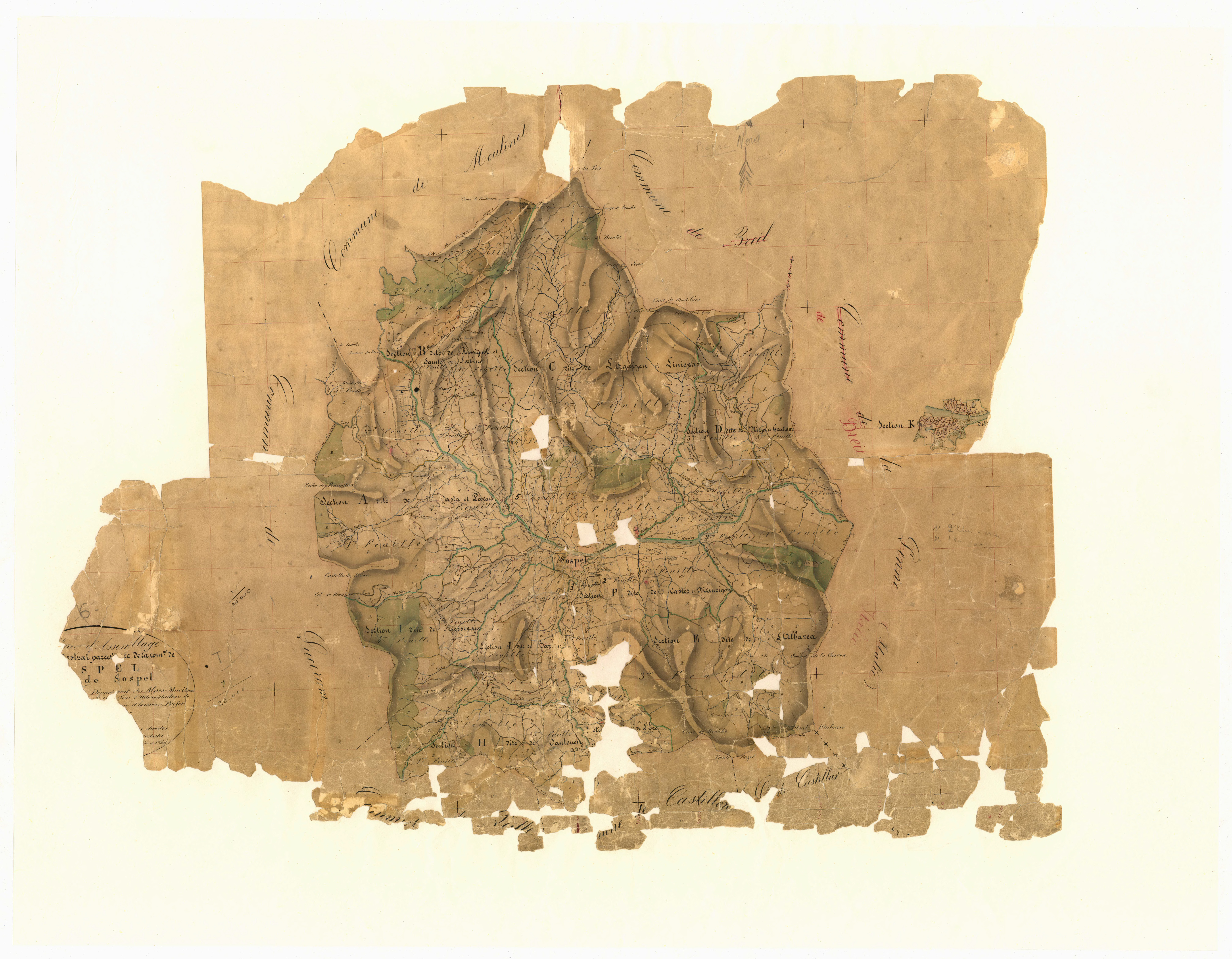 Tableau d'assemblage. - TA