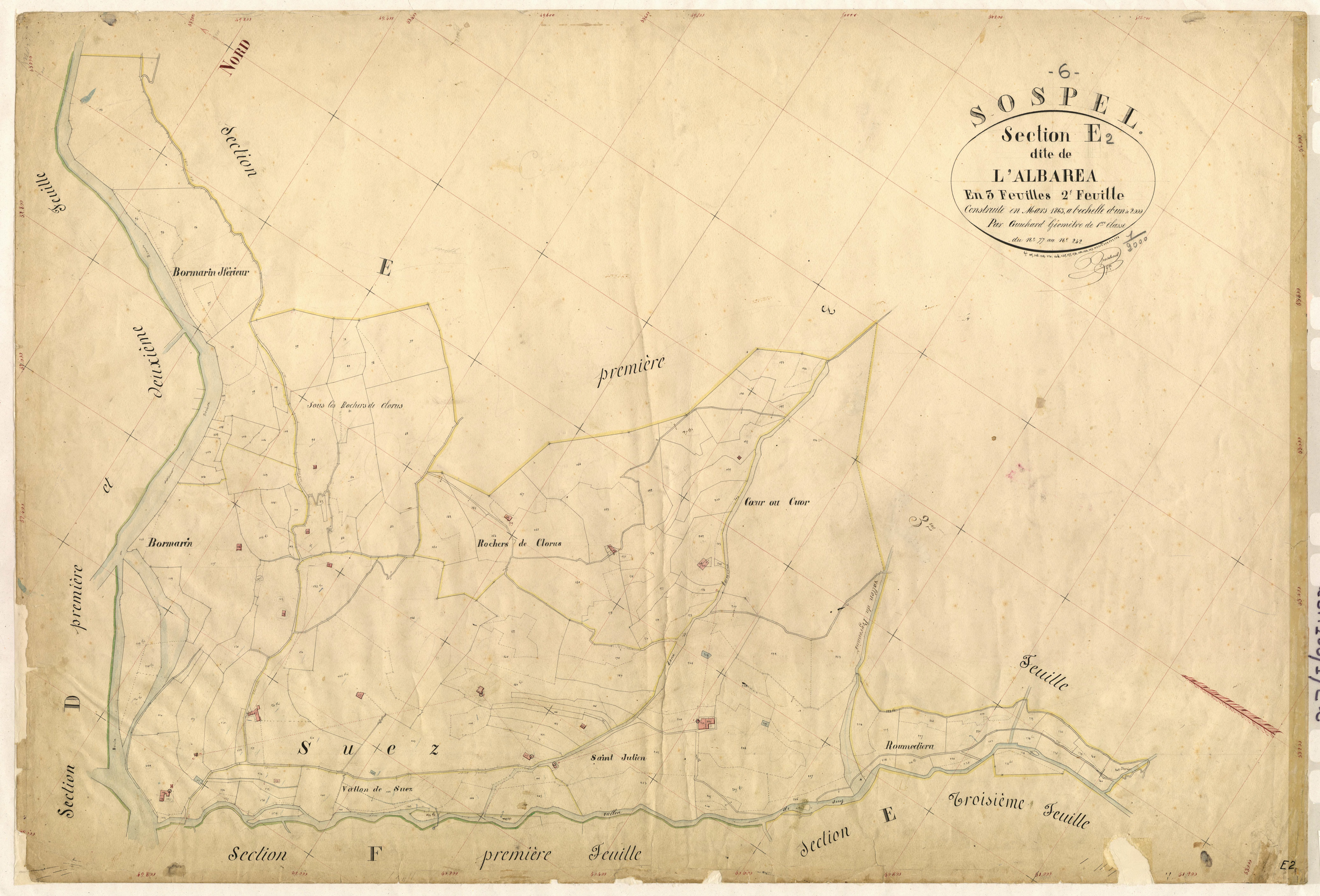 L'Albarea. - Plan de section, E2