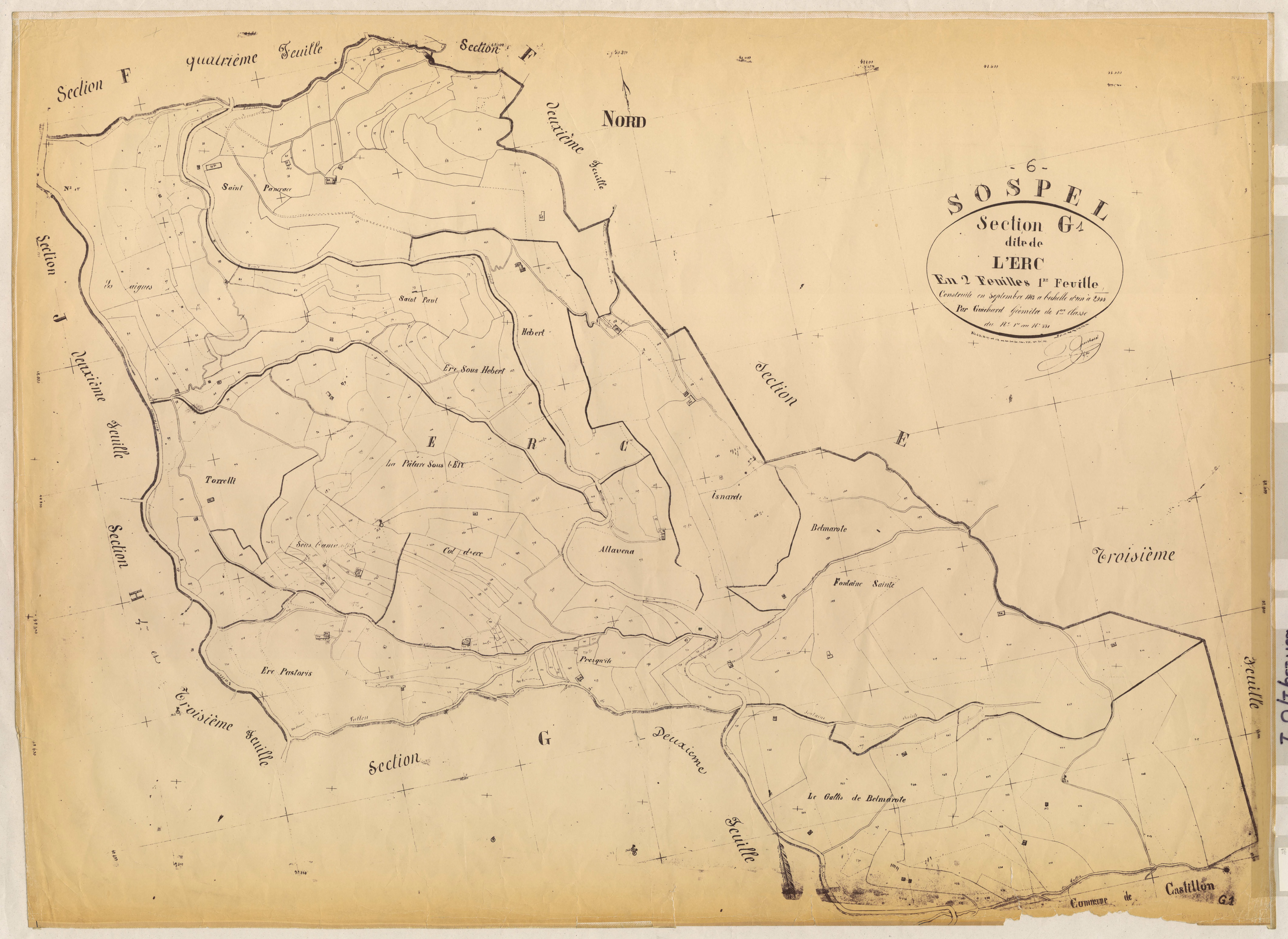 L'Erc. - Plan de section, G1
