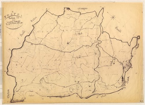 La Vasta et Paraïs. - Plan de section, A2