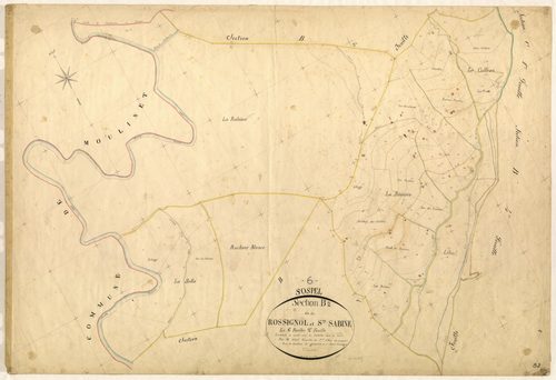 Rossignol et Sainte-Sabine. - Plan de section, B2