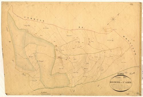 Rossignol et Sainte-Sabine. - Plan de section, B3