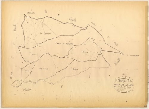 Rossignol et Sainte-Sabine. - Plan de section, B4