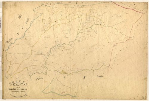 L'Agaïzen et Linieras. - Plan de section, C1