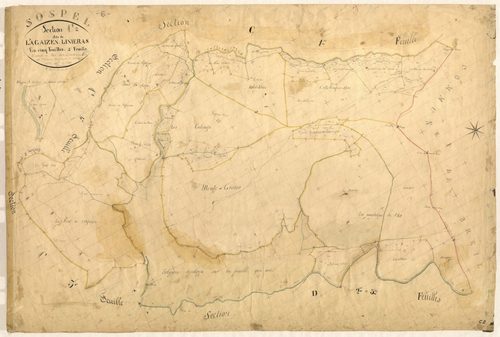L'Agaïzen et Linieras. - Plan de section, C2