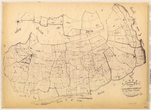 L'Agaïzen et Linieras. - Plan de section, C3