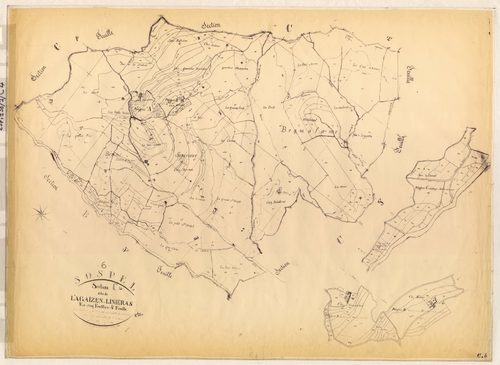 L'Agaïzen et Linieras. - Plan de section, C4