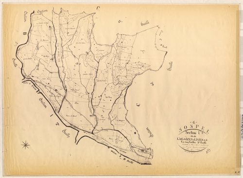 L'Agaïzen et Linieras. - Plan de section, C5