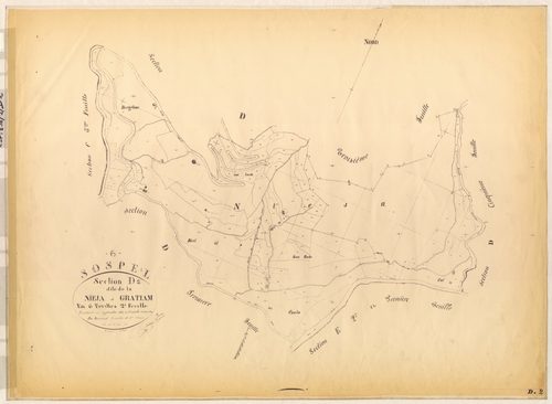 La Nieja et Gratiam. - Plan de section, D2