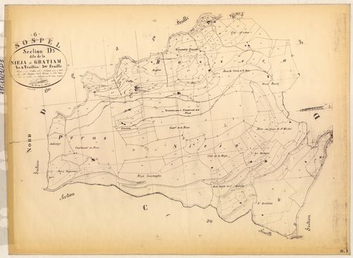 La Nieja et Gratiam. - Plan de section, D3