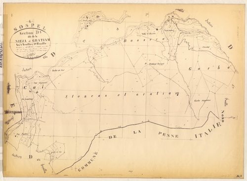La Nieja et Gratiam. - Plan de section, D5