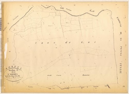 L'Albarea. - Plan de section, E1