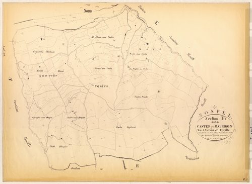 Castes et Maurigon. - Plan de section, F1