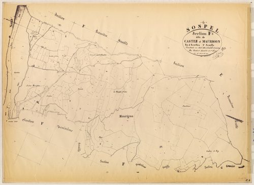 Castes et Maurigon. - Plan de section, F2