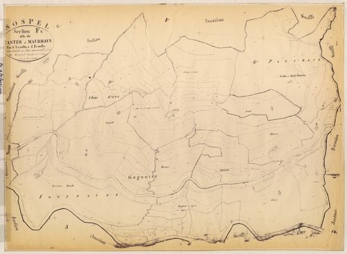 Castes et Maurigon. - Plan de section, F4