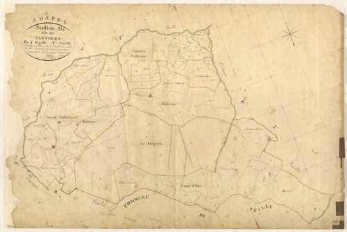 Santouen. - Plan de section, H2