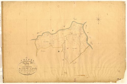 Santouen. - Plan de section, H4