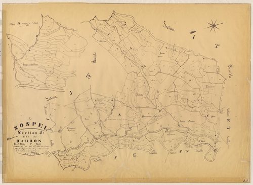 Barbon. - Plan de section, J1
