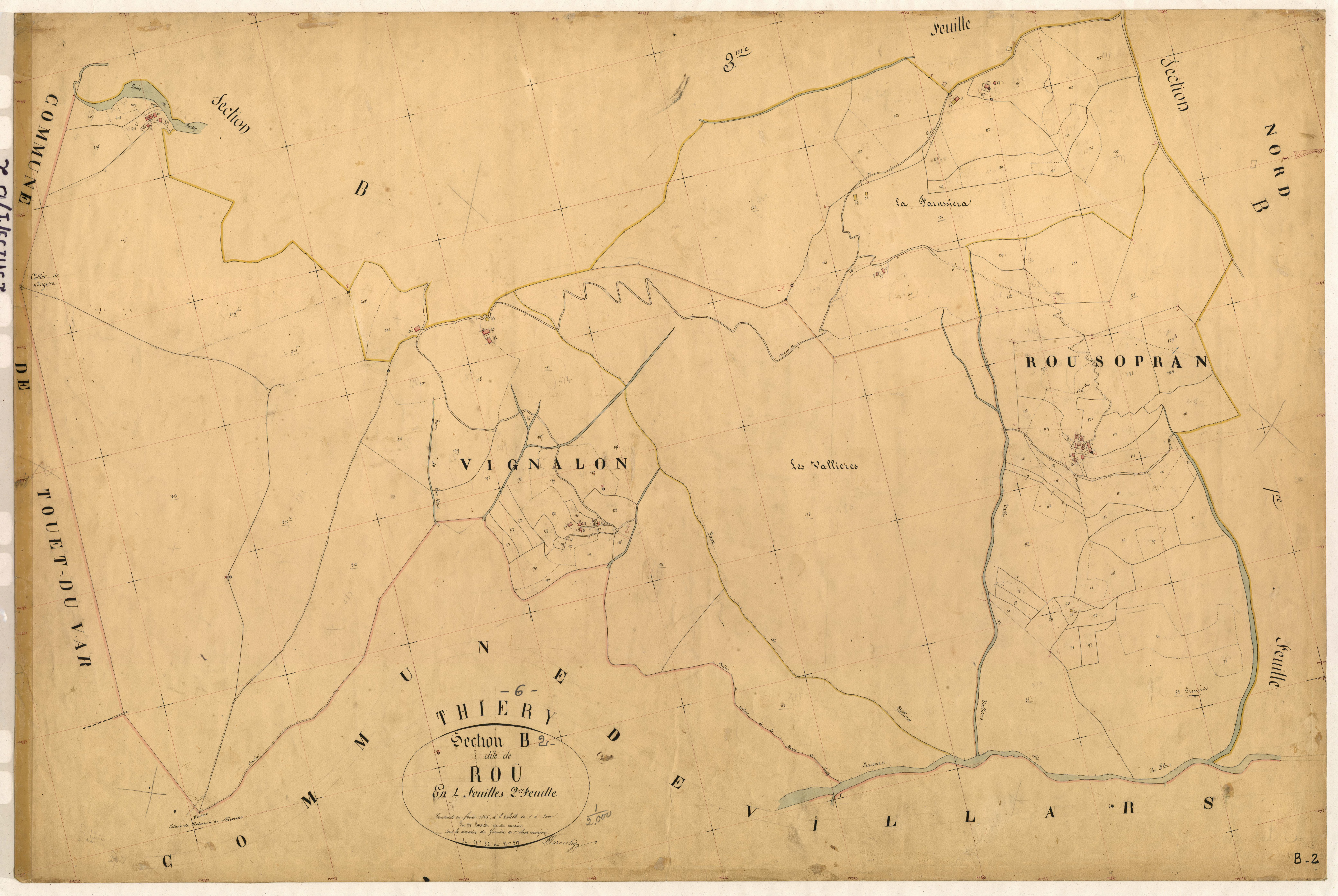 Roü. - Plan de section, B2