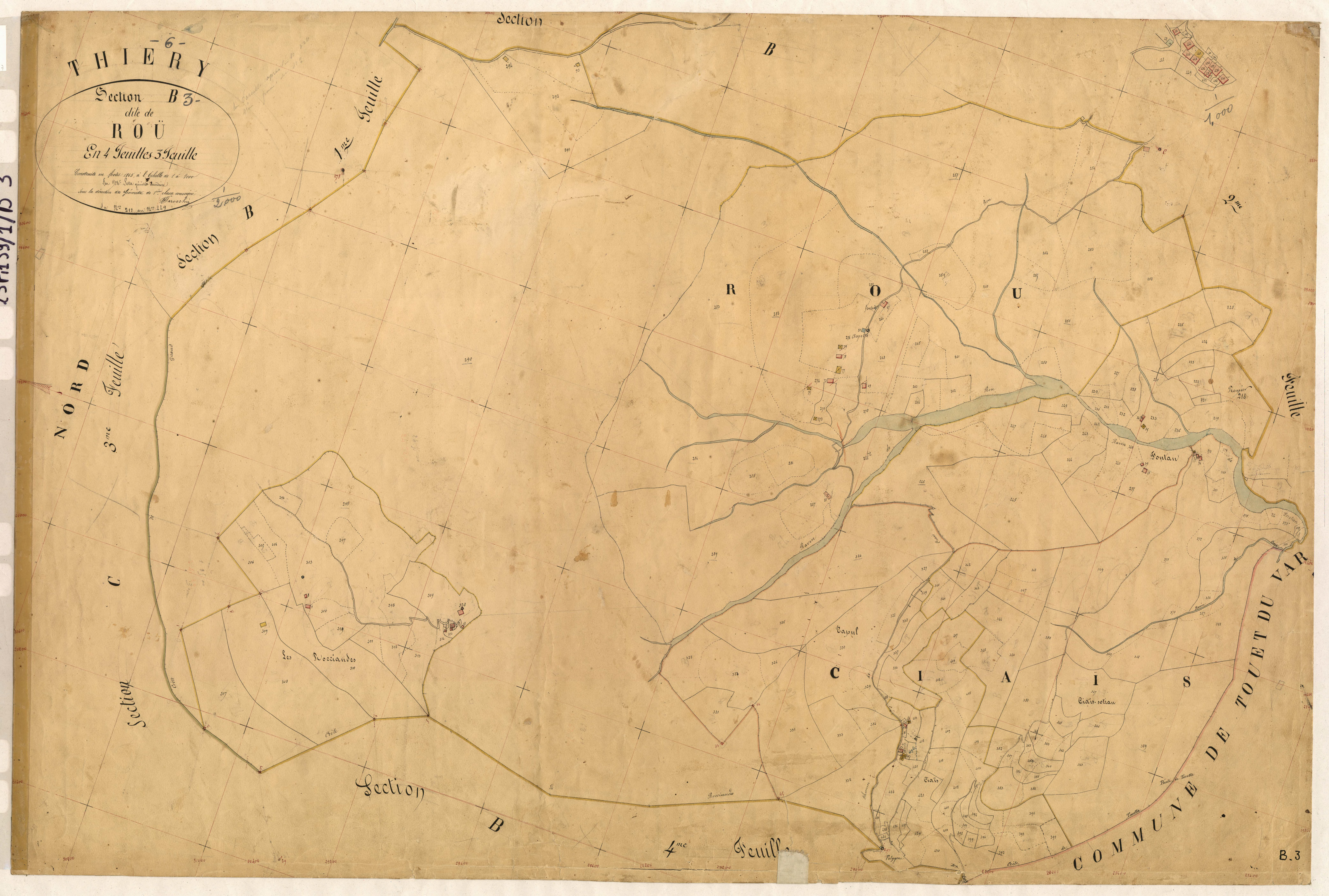 Roü. - Plan de section, B3