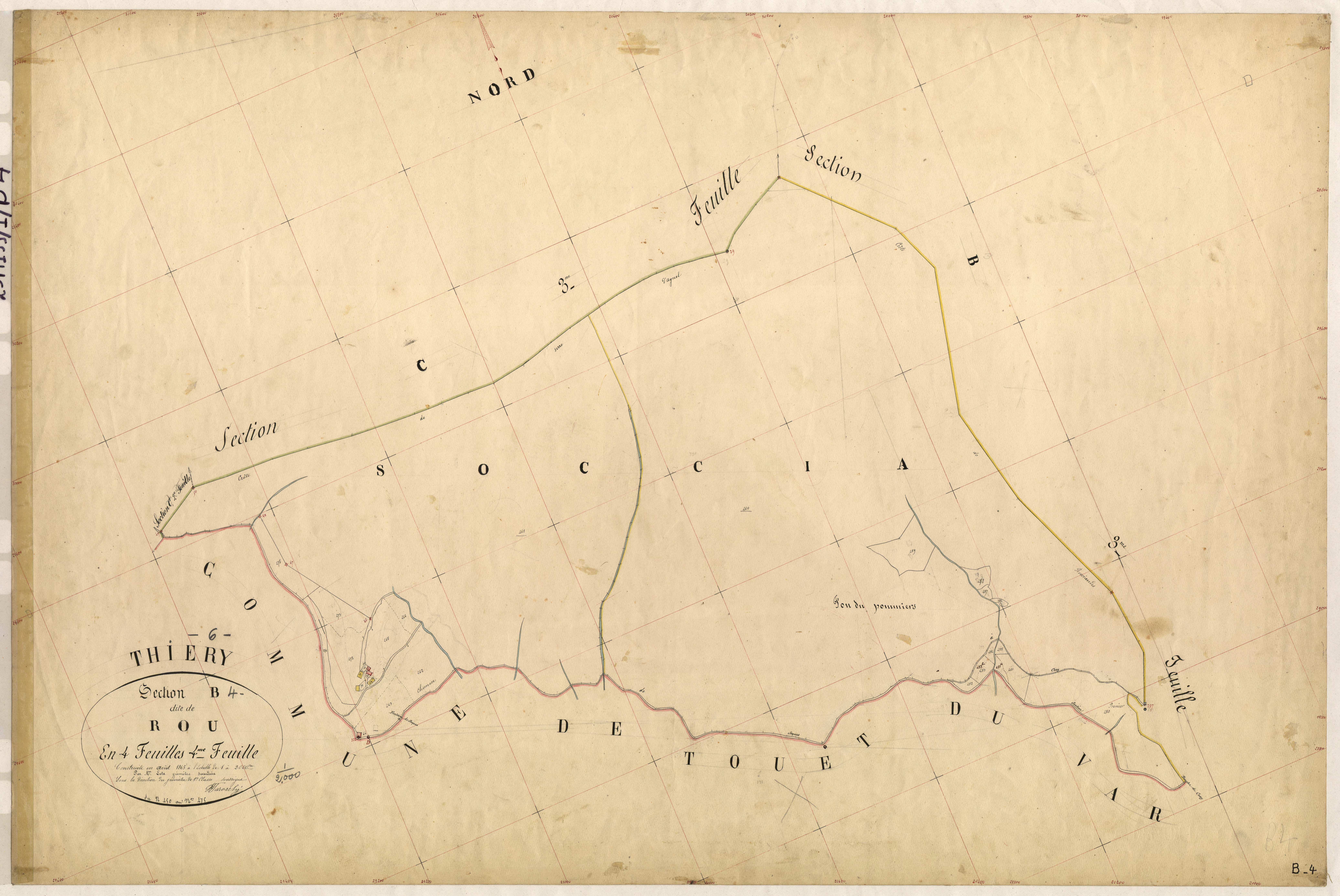 Roü. - Plan de section, B4
