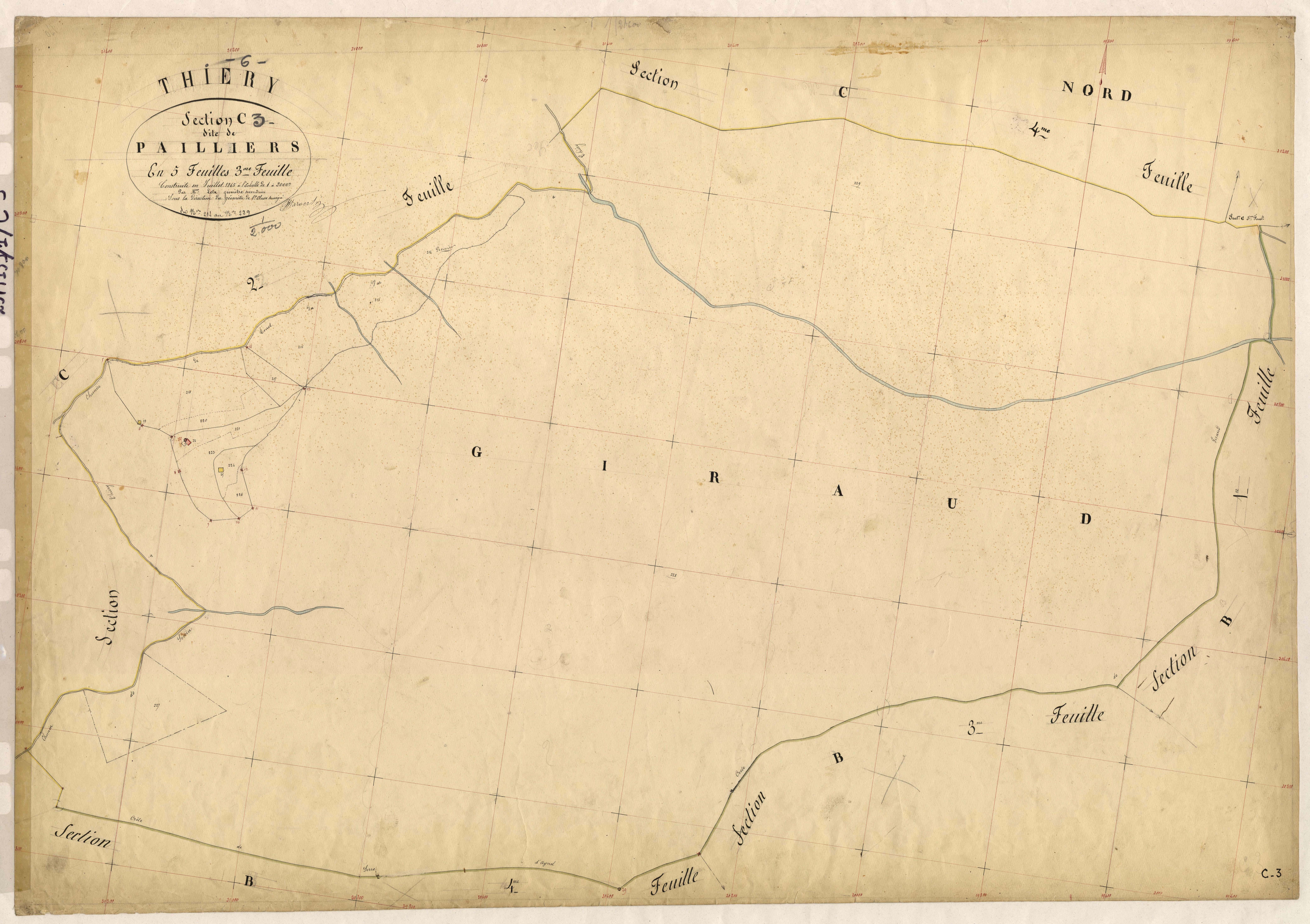 Pailliers. - Plan de section, C3