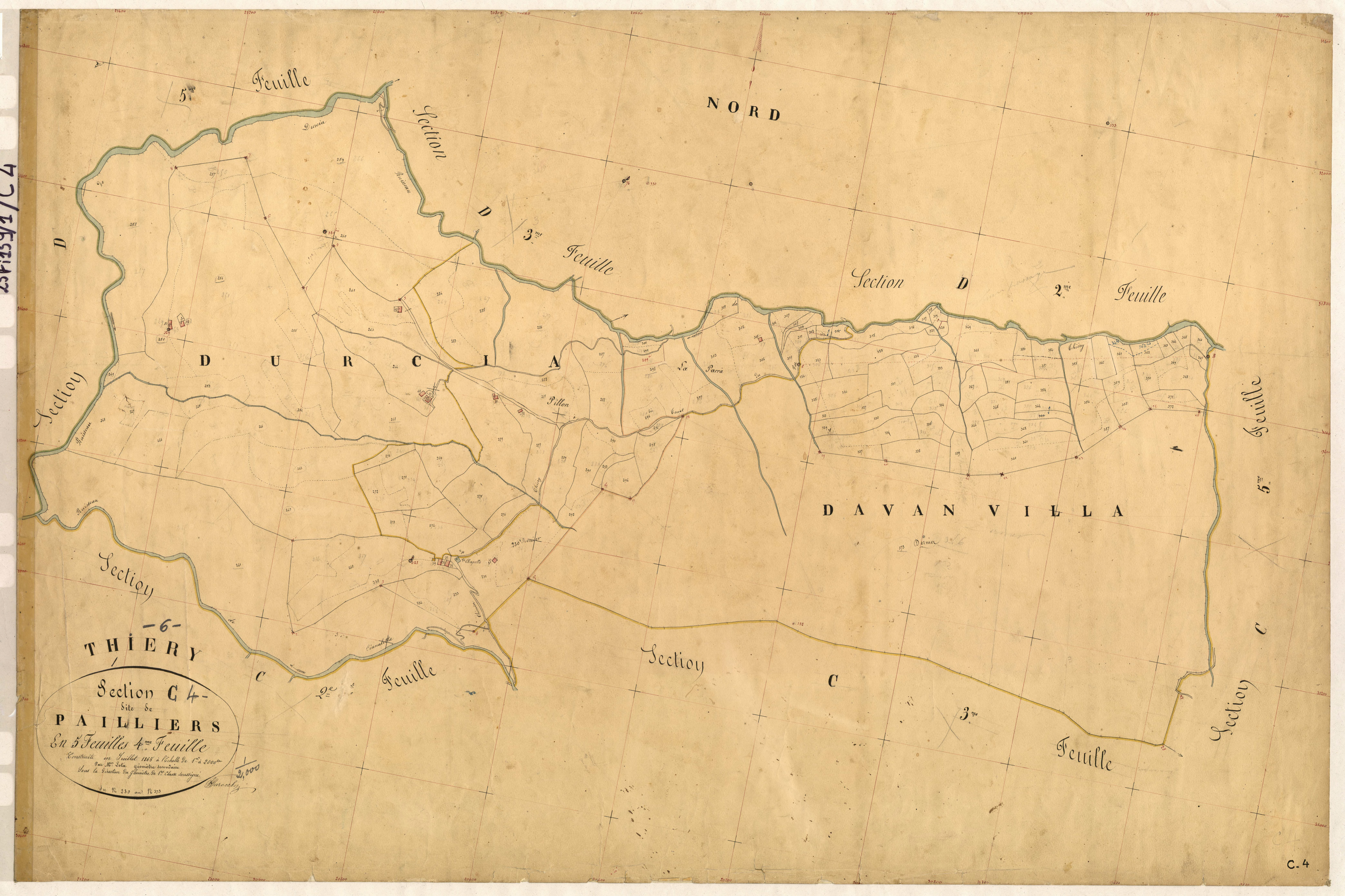 Pailliers. - Plan de section, C4