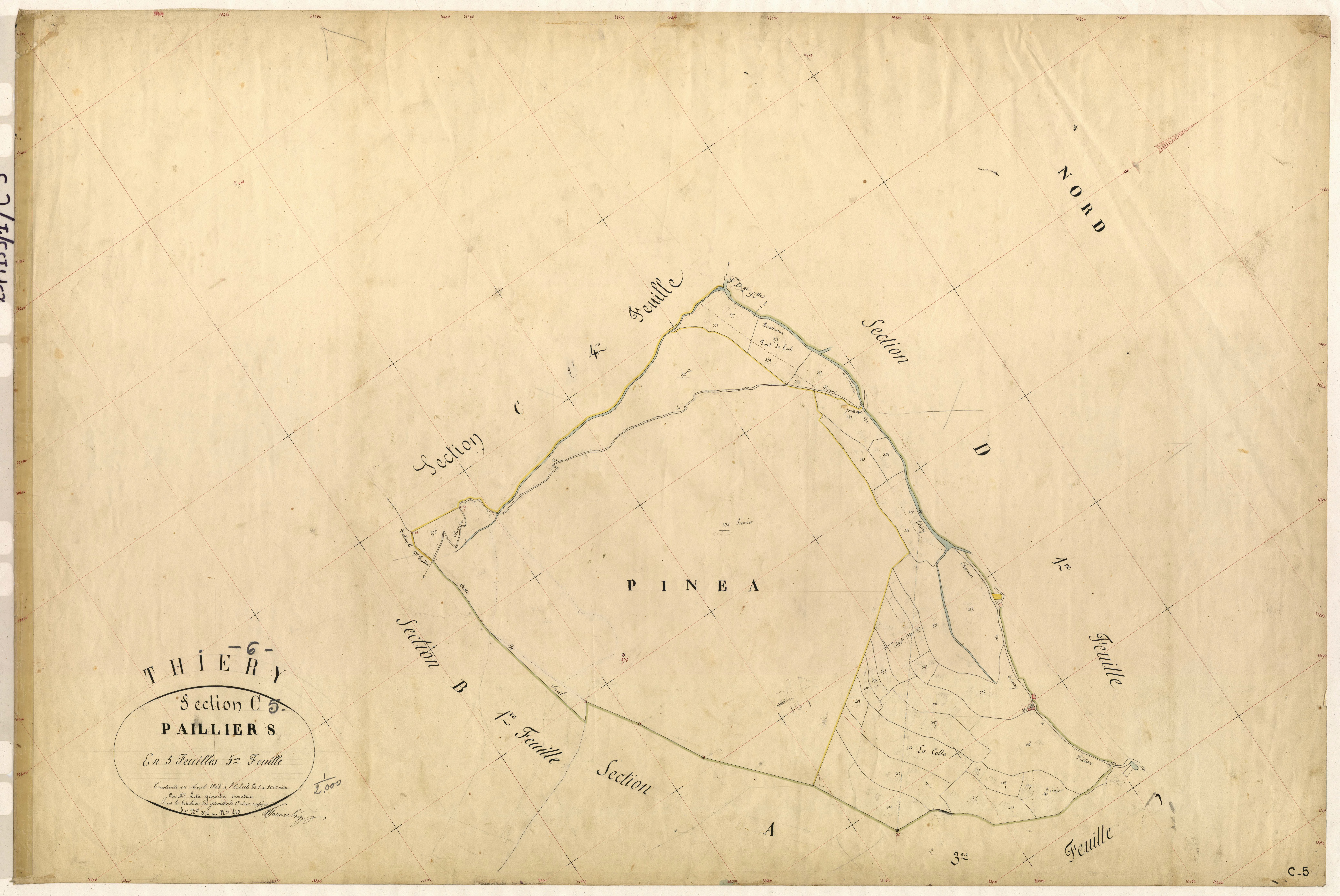 Pailliers. - Plan de section, C5