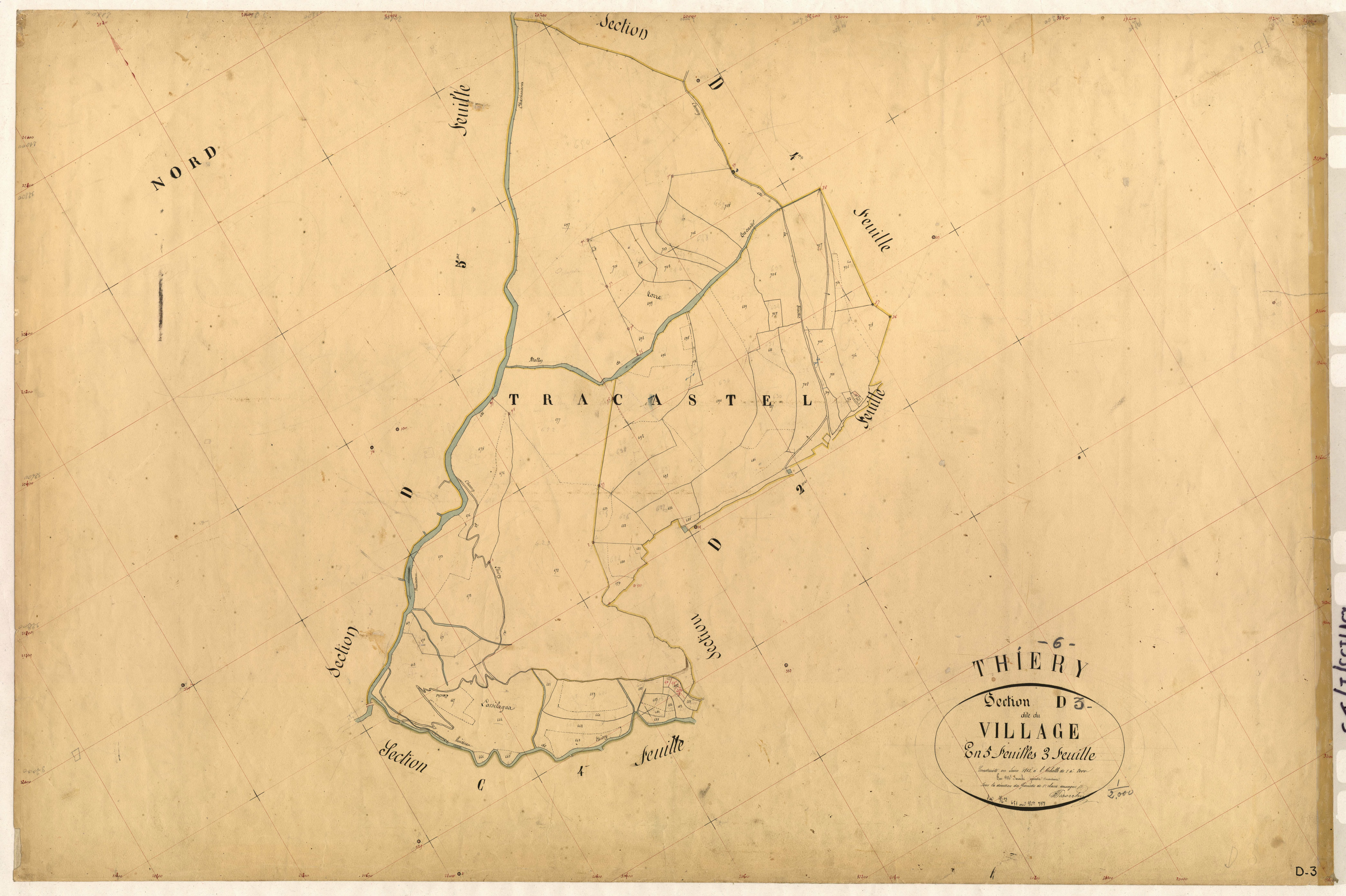 Le Village. - Plan de section, D3