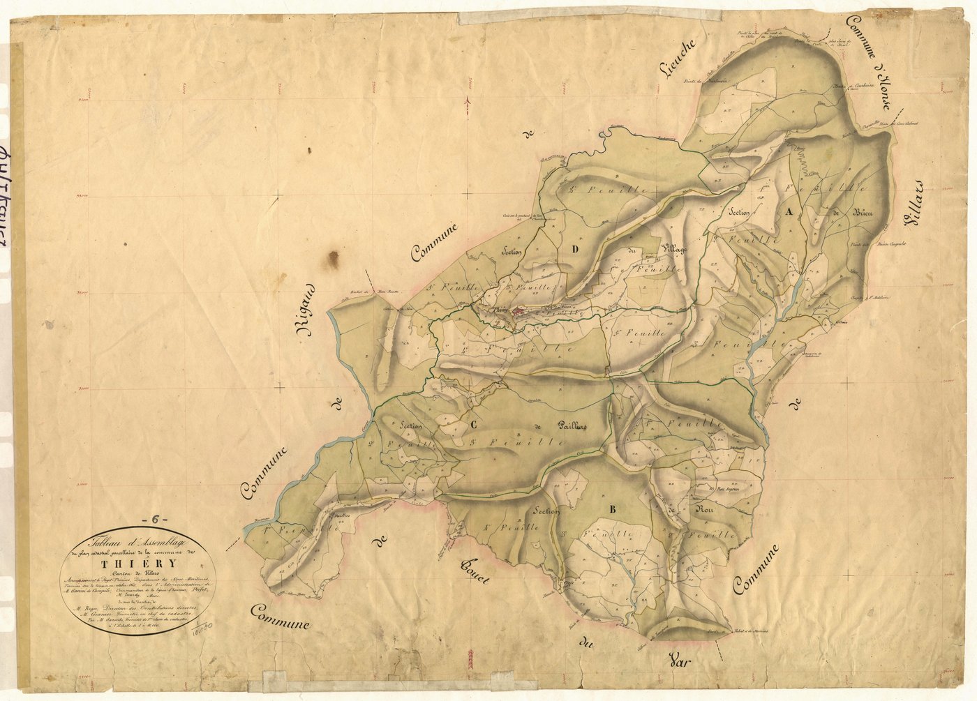 Tableau d'assemblage. - TA