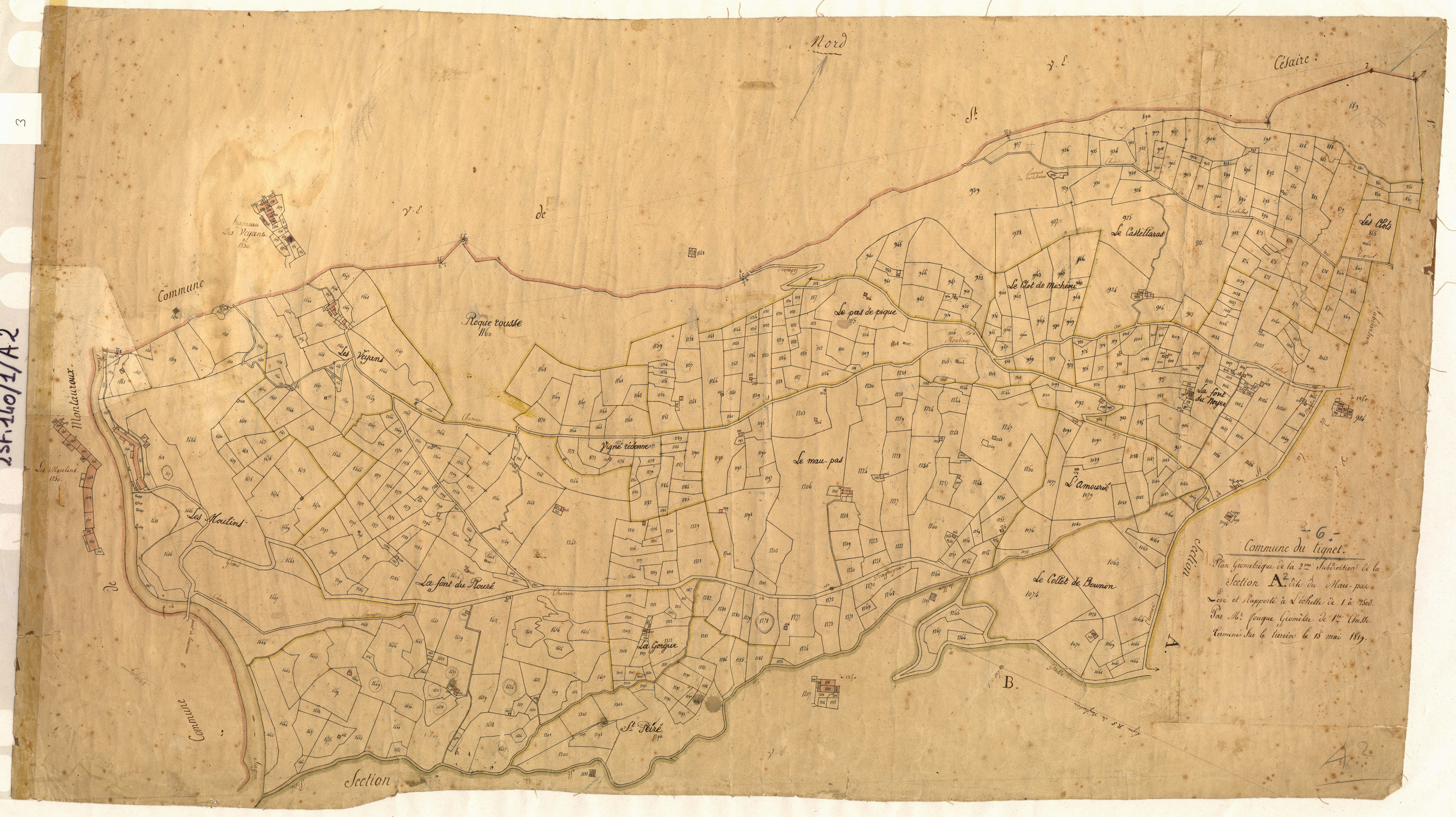 Mau-Pas. - Plan de section, A2