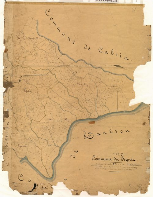La Maure (développement, 1ère partie). - Plan de section, B(d1)
