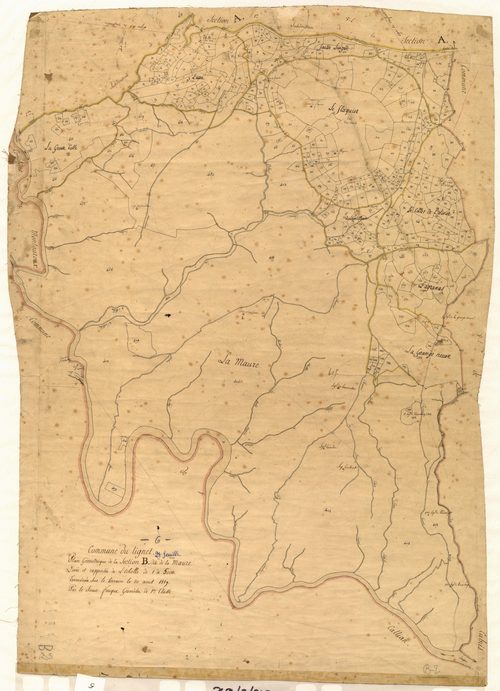 La Maure. - Plan de section, B