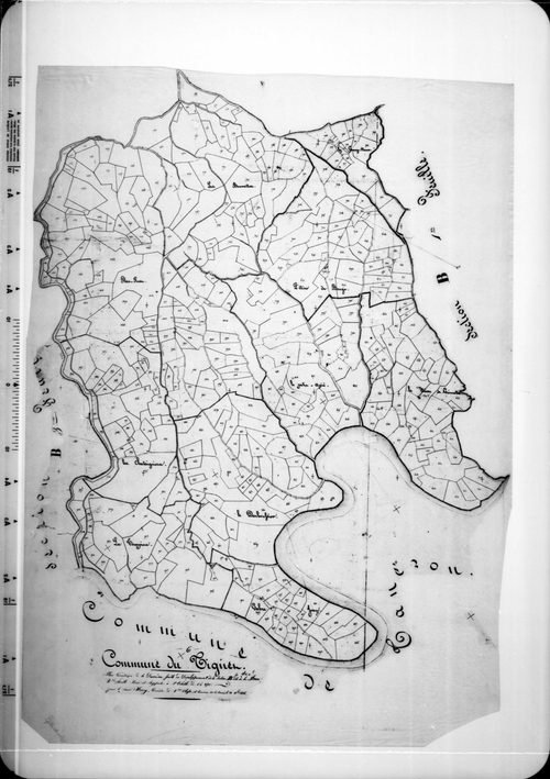 La Maure (développement, 2ème partie). - Plan de section, B(d2)
