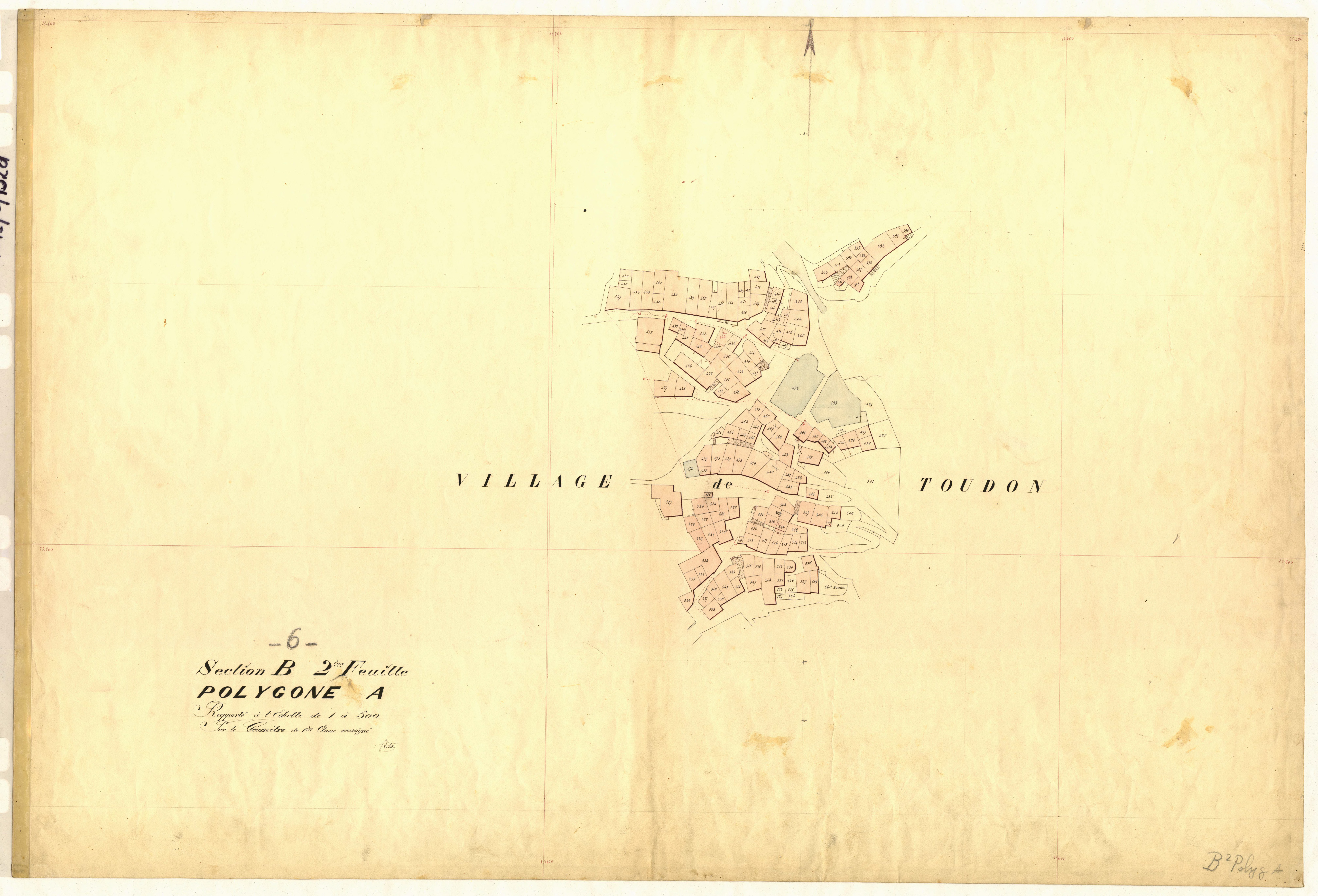 Le Village (développement). - Plan de section, B2(d)