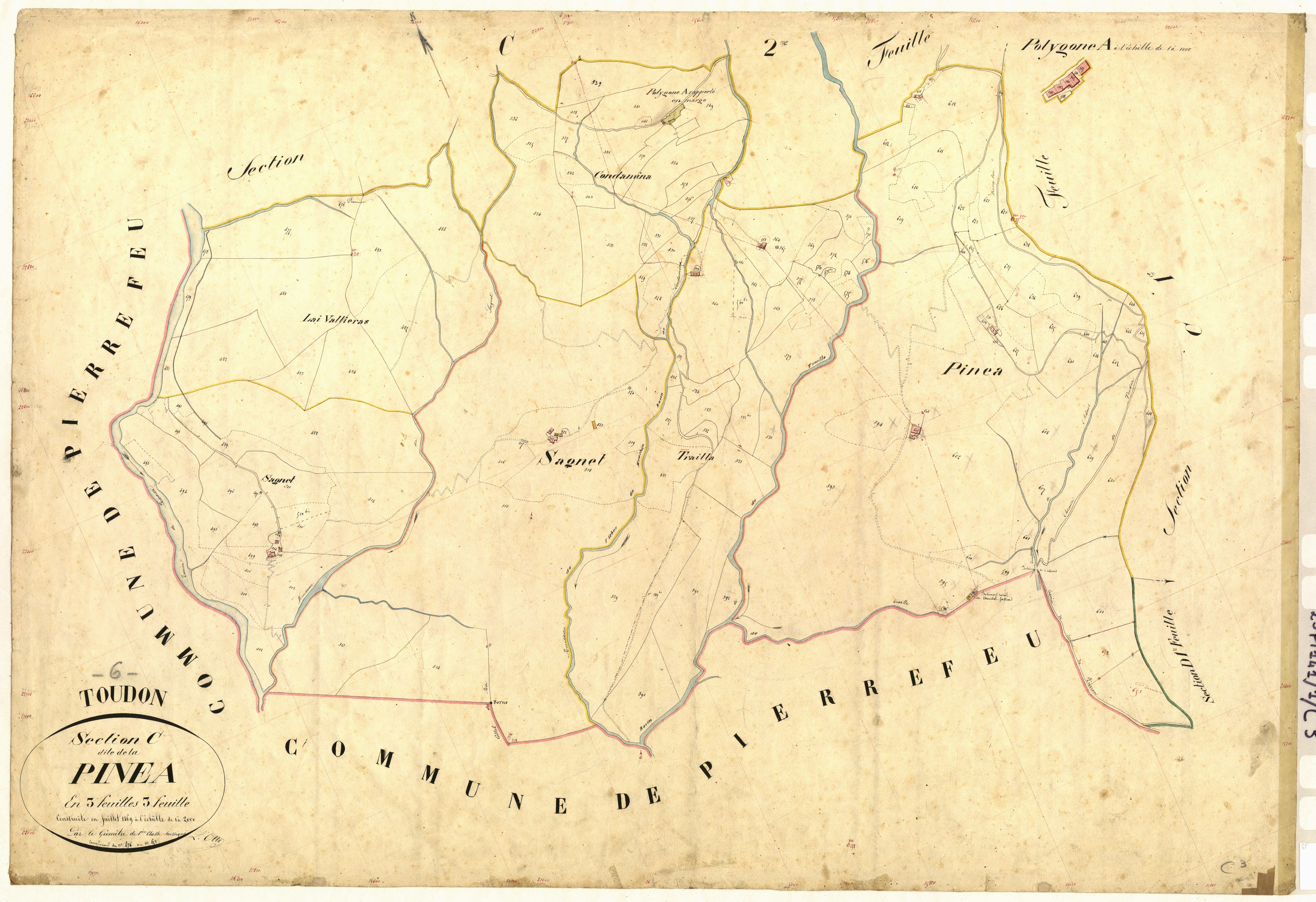 Pinea. - Plan de section, C3