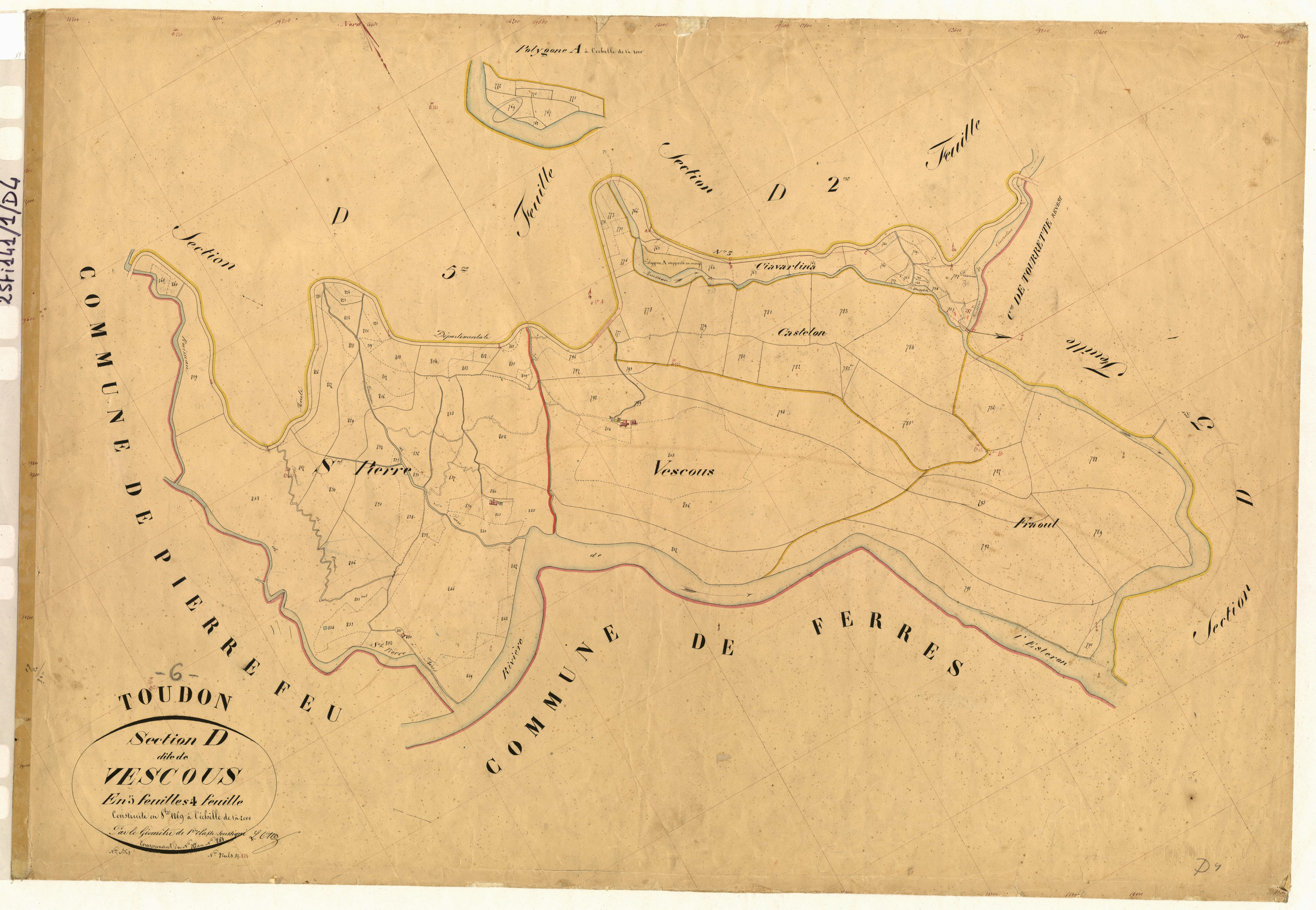 Vescous. - Plan de section, D4