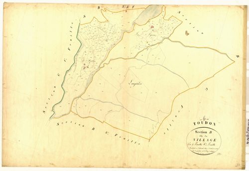 Le Village. - Plan de section, B4