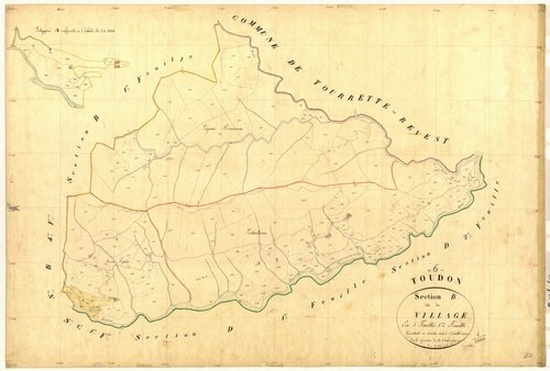 Le Village. - Plan de section, B5