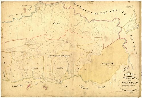 Vescous. - Plan de section, D2