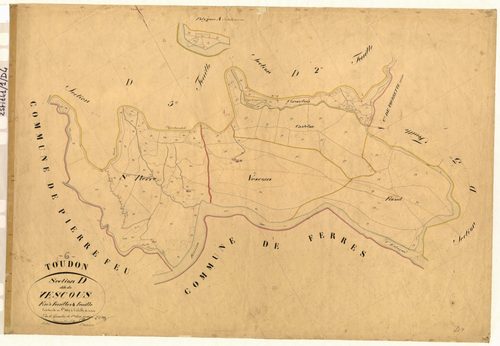 Vescous. - Plan de section, D4