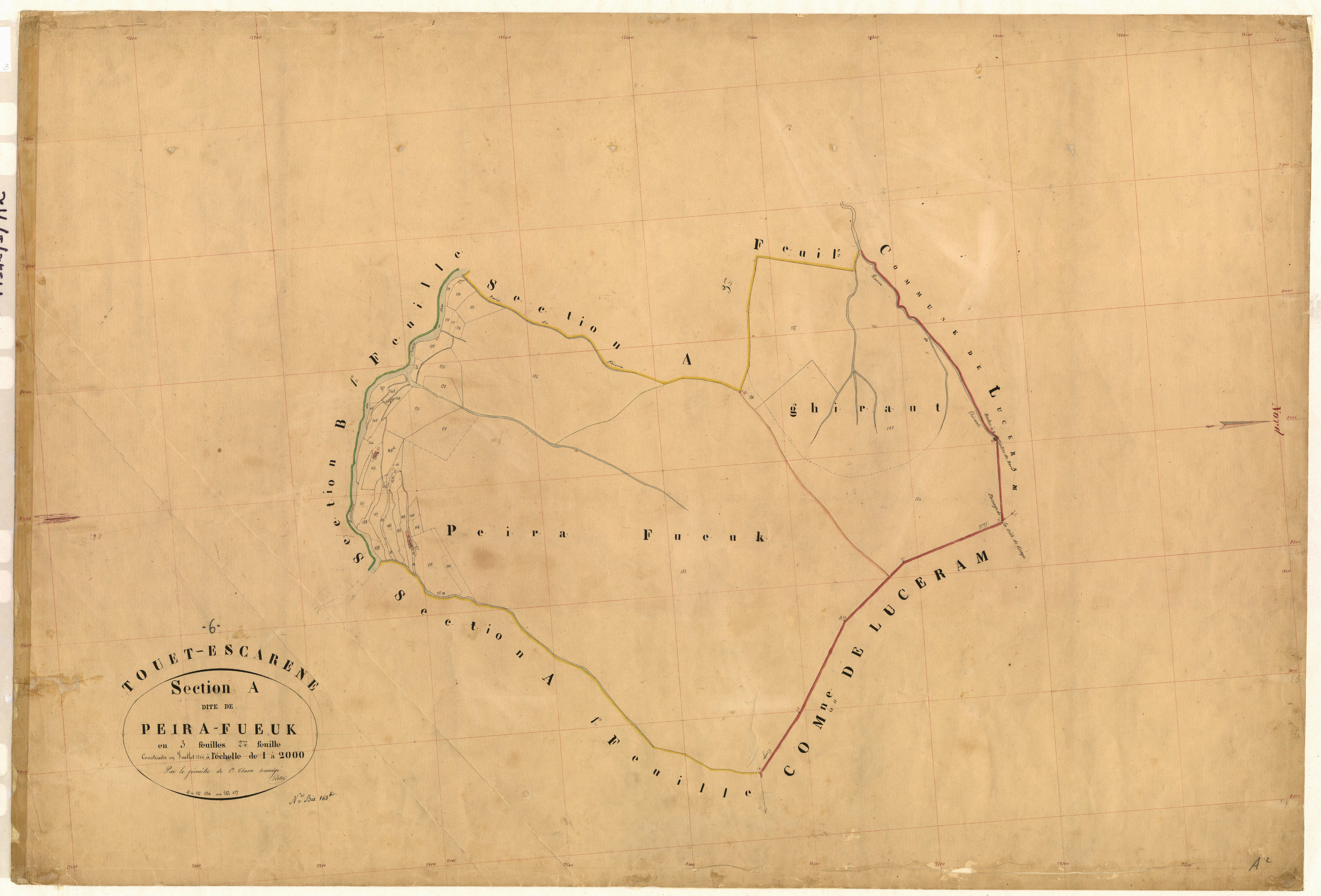 Peira-Fueuk. - Plan de section, A2