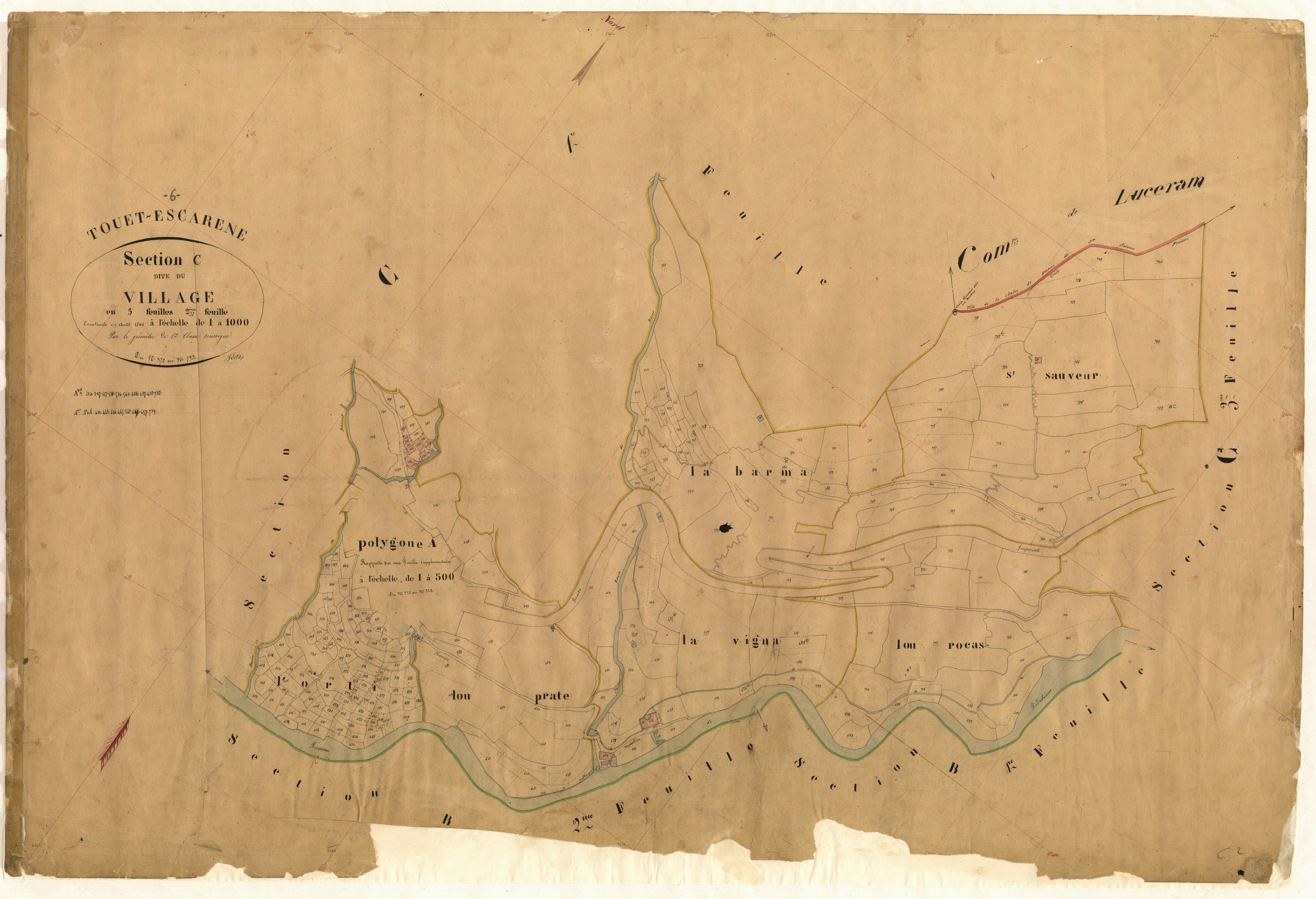 Le Village. - Plan de section, C2