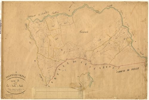 Les Pins. - Plan de section, B1