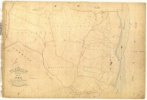 Lubac. - Plan de section, B1