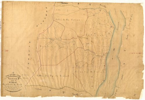 Lubac. - Plan de section, B3
