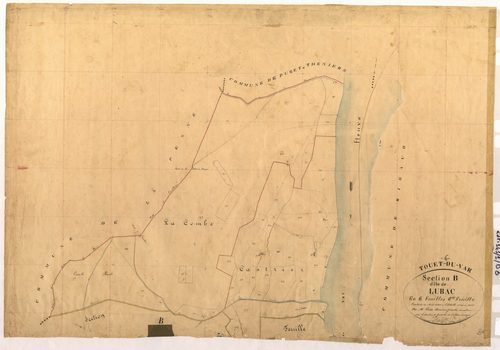 Lubac. - Plan de section, B6